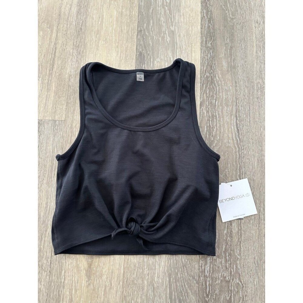 BeyondYoga Heather Rib Favorite Lounge Cropped‎ Tank size Small